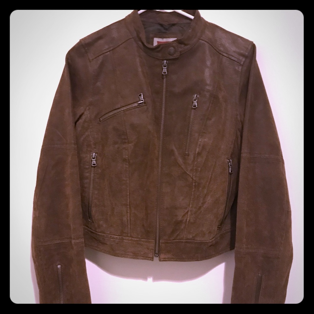 Levi’s Vintage Brown Bomber Leather Jacket M.